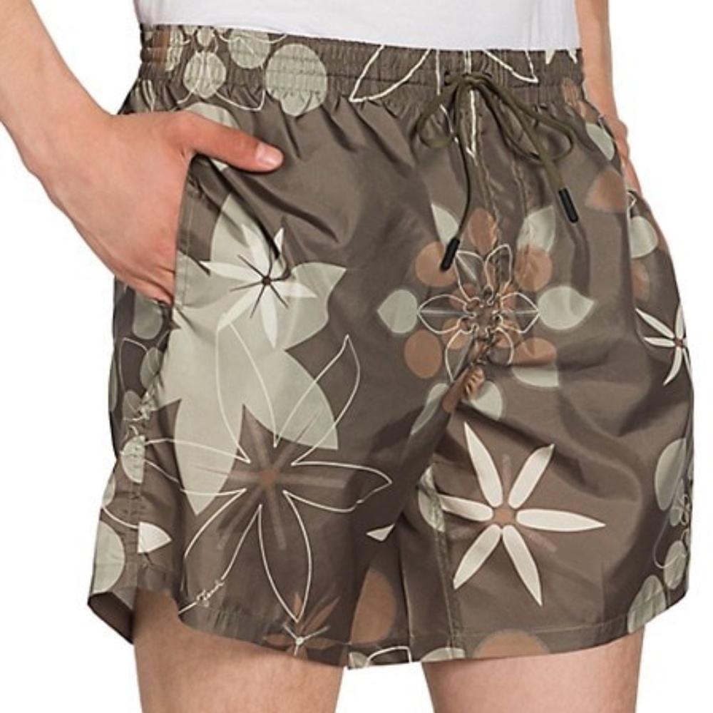 Fendi Kaleidoscope Floral Print Swim Trunks